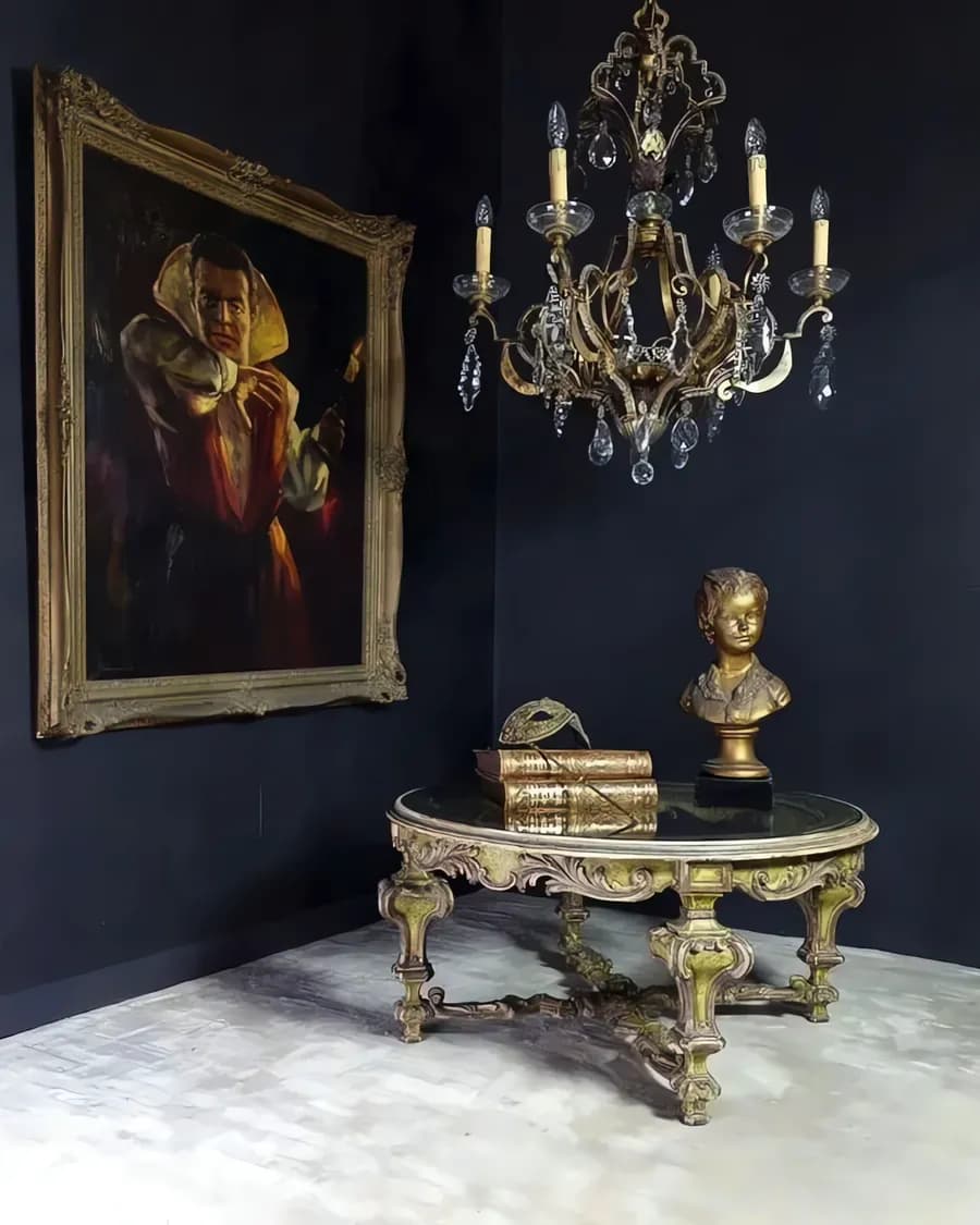 Französischer Kronleuchter im Stil Louis XV mit Kristallen