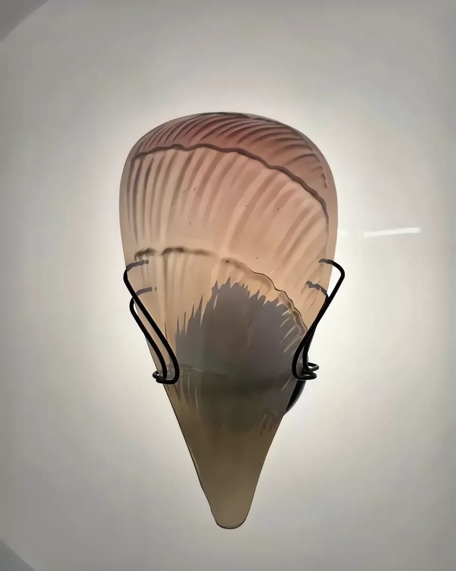 Italienische Vintage Wandleuchte von Metallux, Murano, ca. 34 cm