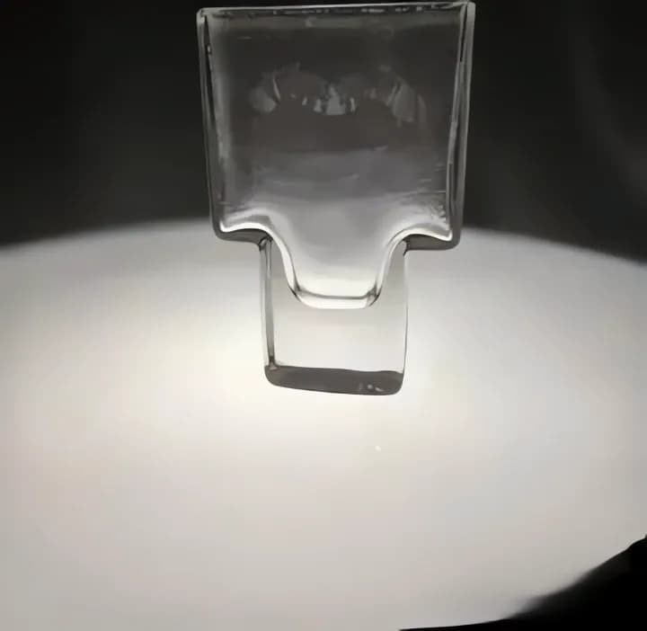 Seltene Kristall-Vase Model 563/2 von Ambrogio Pozzi für Riedel, 1970er
