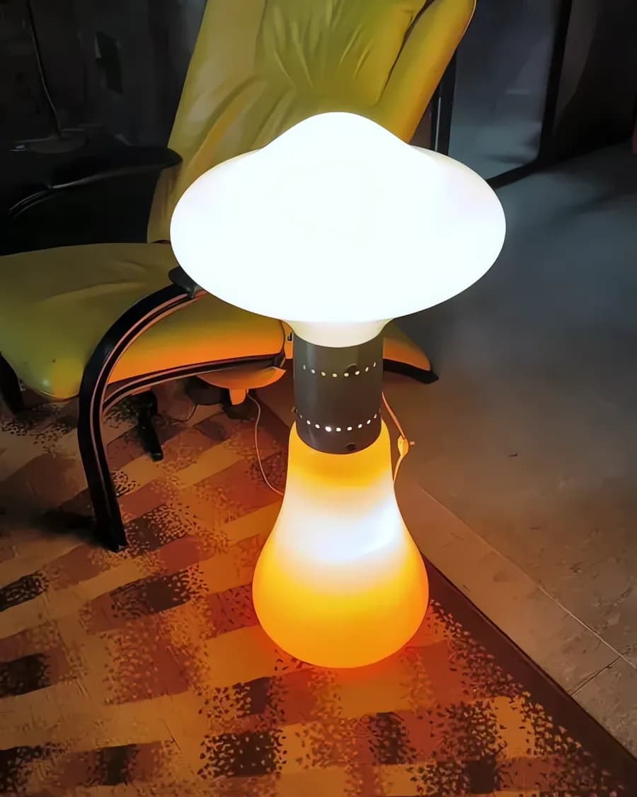 Italienischer Vintage „Birillo“ Stehlampe von Carlo Nason für Mazzega, 1970er
