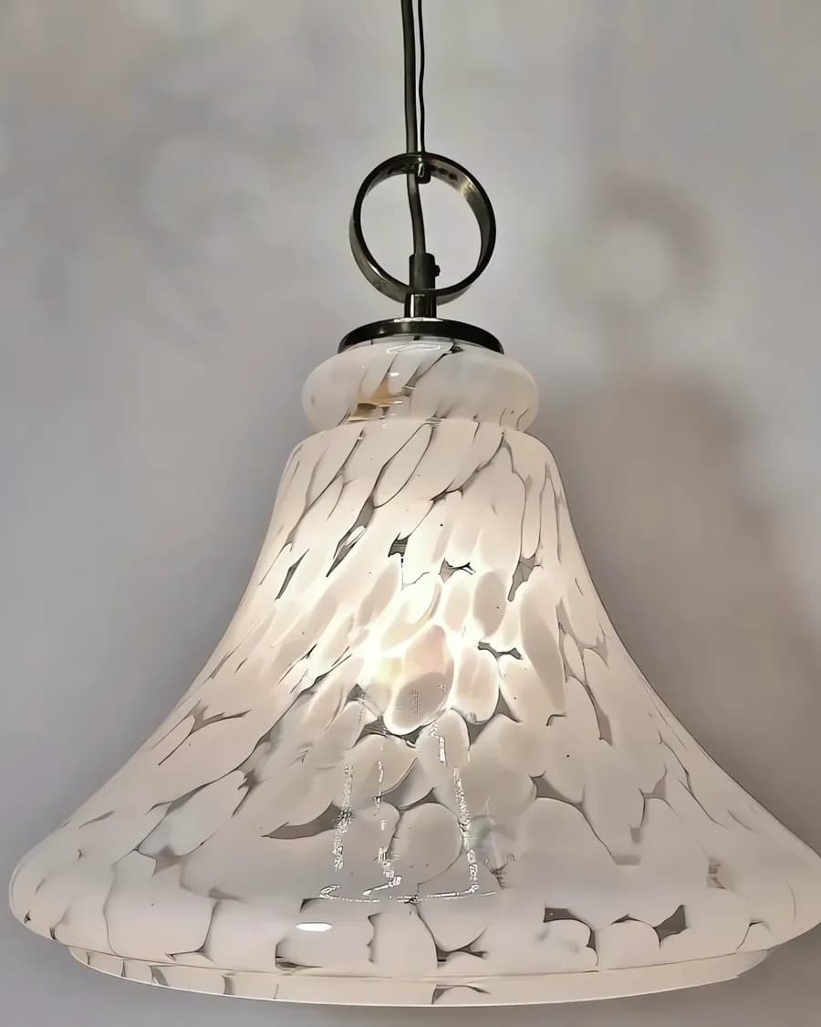 Italienische Murano-Glas-Pendelleuchte, 1960er–1970er Jahre