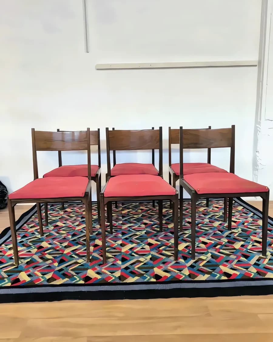 Set von 6 Mid-Century Stühlen aus Palisander von Sergio Mazza für Arflex, 1960er