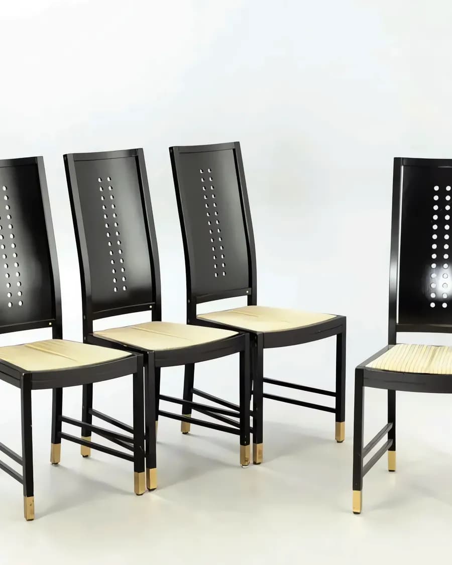 Postmoderne Thonet Vienna Stühle von Ernst W. Beranek, 4er Set