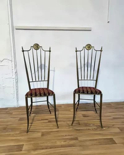 Винтажные латунные стулья Chiavari, Италия, 1950 — 01.webp (enhanced)