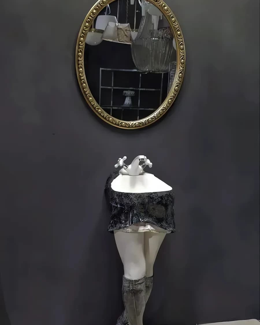 Skulpturales Keramik-Waschbecken von Cors Ceramics