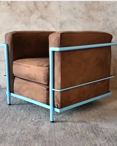 Кресло Le Corbusier LC2 / Alivar 231, Италия, 80е — 02.webp (enhanced)