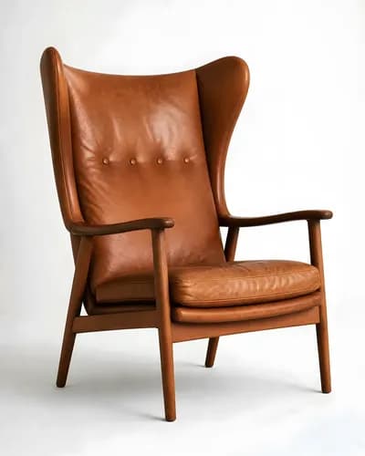 Teak Wingback Lounge Chair — main (enhanced)