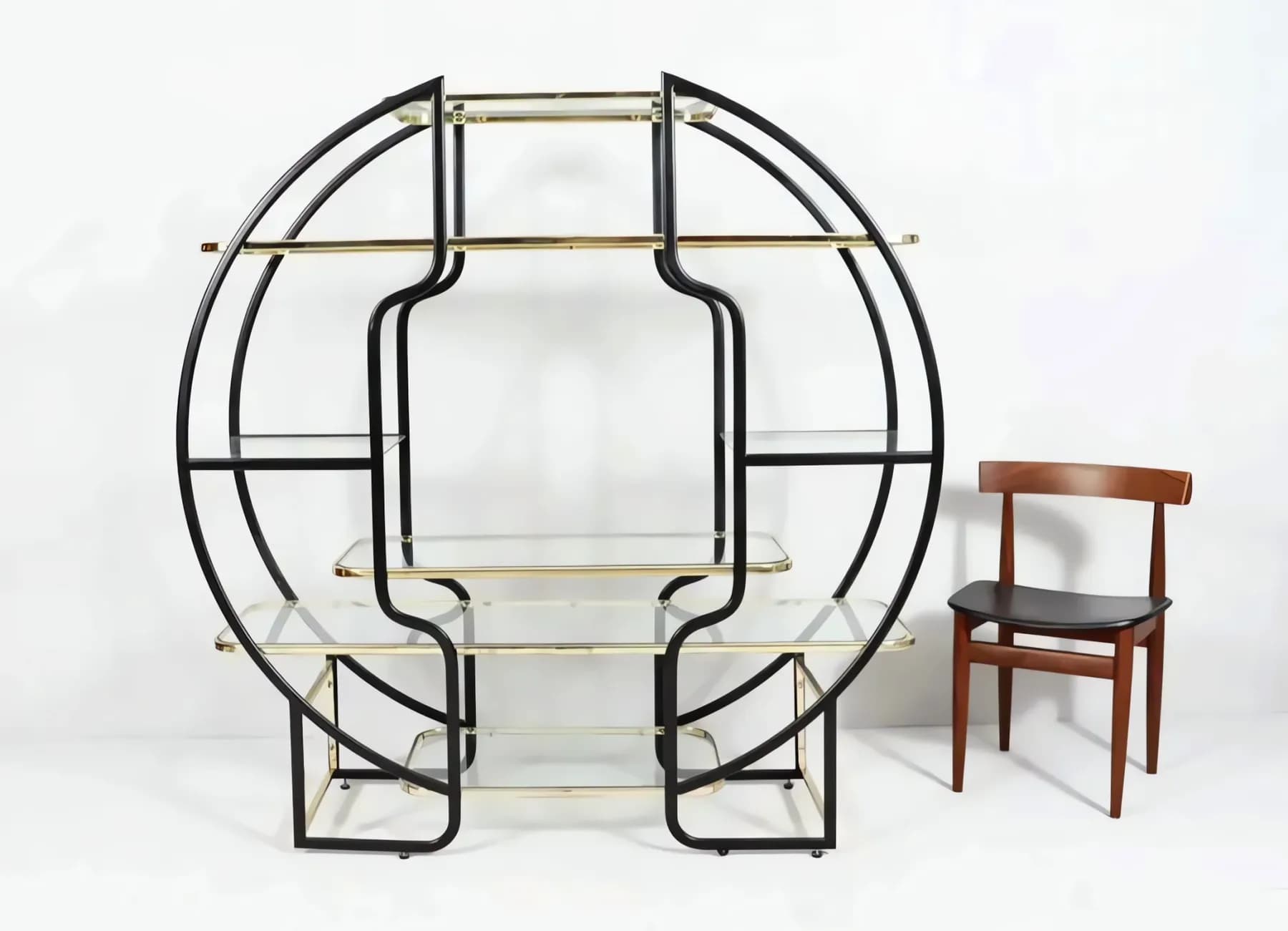 Стеллаж в стиле Milo Baughman, Италия, 1970-е — 01.webp (enhanced)