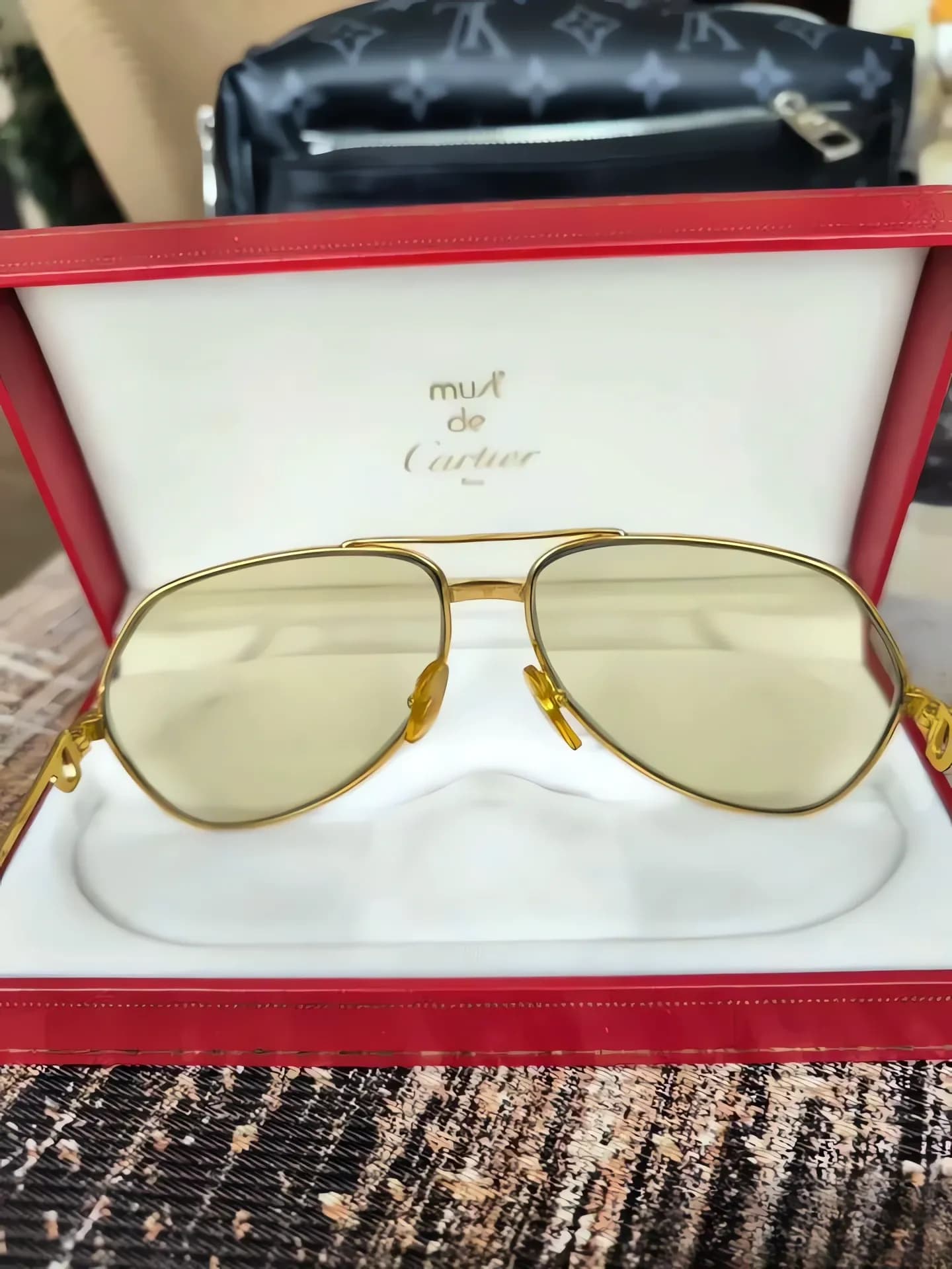Винтажные очки Cartier Vendome Paris, оригинал — 01.webp (enhanced)